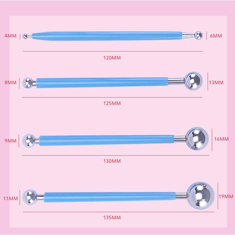 Set 8 Strumenti Decorazione Torte - Doppia Testa Per Fondente E Pasta