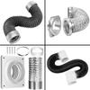 Upgrades 6 Layer Aluminum Dryer Vent Hose Incorporating Reinforced Steel Wire PVC Coating for Enhances Tear Resistance