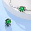 S925 Silver Vintage Serpent Pendant Jewelry Accessories Green Snake Beads For Bracelet Necklace Decoration