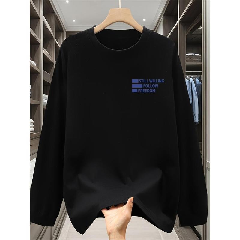 

Spring Autumn & Travel, Regular Fit Men s Long Sleeve Top XXL чёрный