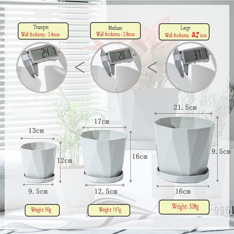 Zesílený severský jednoduchý internetový populární kreativní pryskyřičný květináč na zelené rostliny, sukulenty, plastový