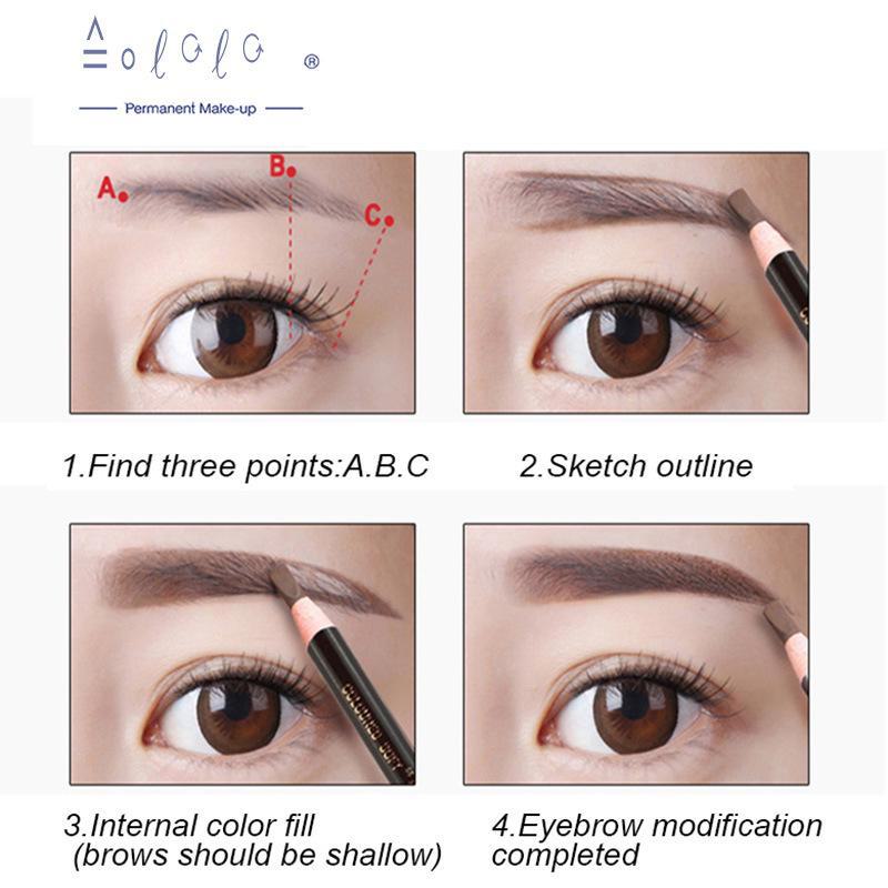 Waterproof 1818 Eyebrow Pencil with Machete Blade Design