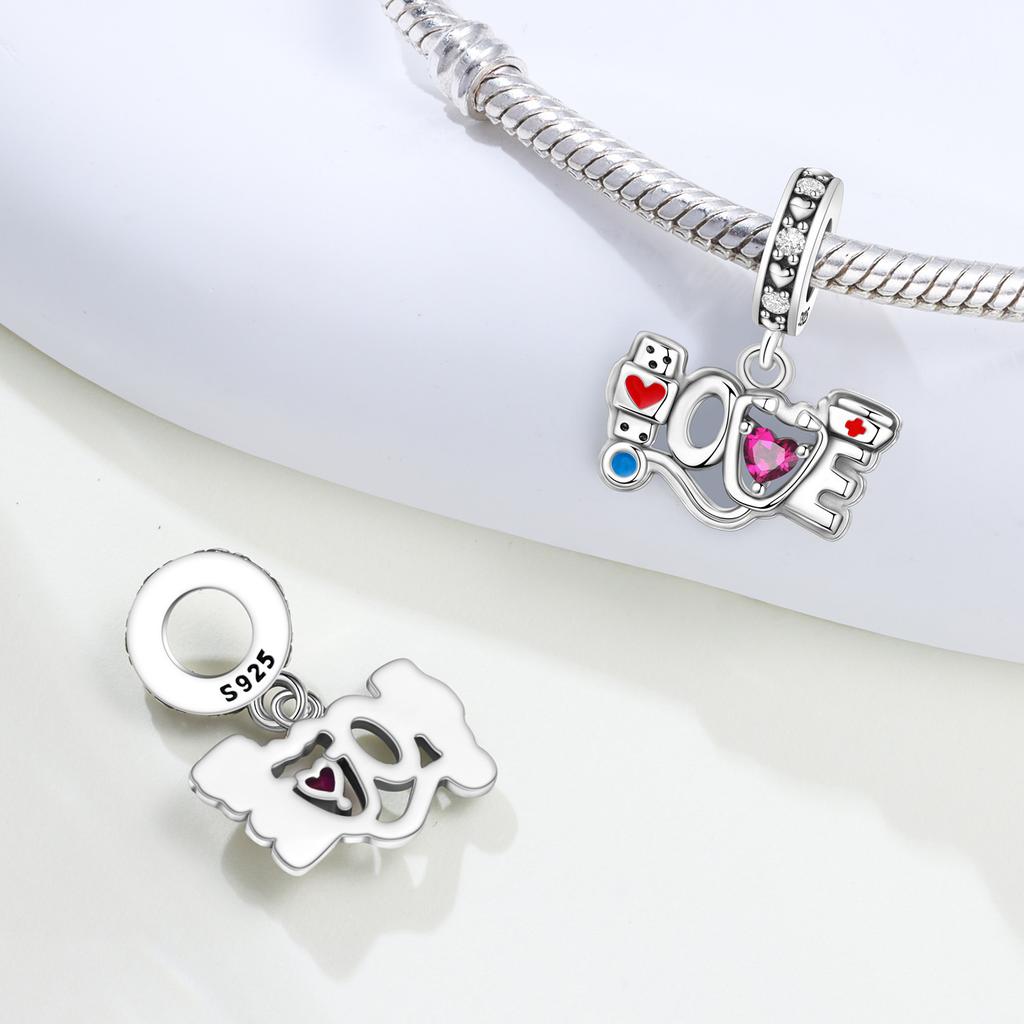 Copper Craft Colorful Heart Star Pumpkin Carriage Chain Beads Pendant Ideal For Original Bracelet Woman Girl Jewellery