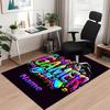 Custom Name Game Controller Printed Carpet, for Office Chair Living Room Bedroom Kitchen Room Decor Gifts.