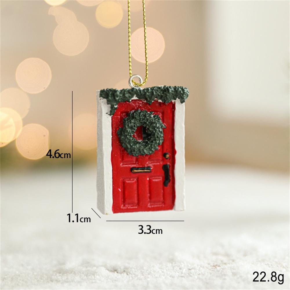 Creative Christmas Cookie Cake Old Man Ice Cream Cone Chef Old Man Donut Gingerbread Man Pendant for Christmas Tree Decoration
