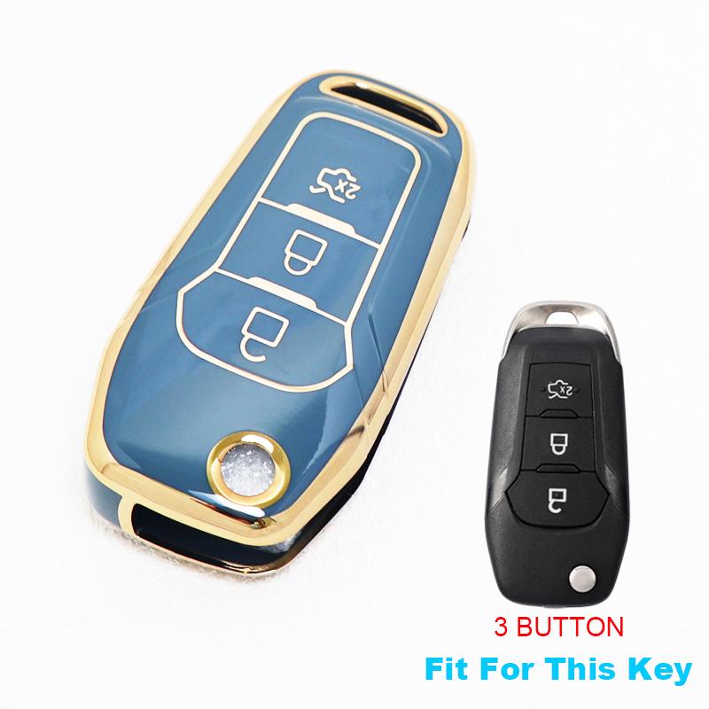 Shell Fob Holder Protector For Ford Focus Fiesta C-Max S-Max 2 3 Mk3 St Rs Ecosport Kuga Escape Mondeo Mond Car Key Cover
