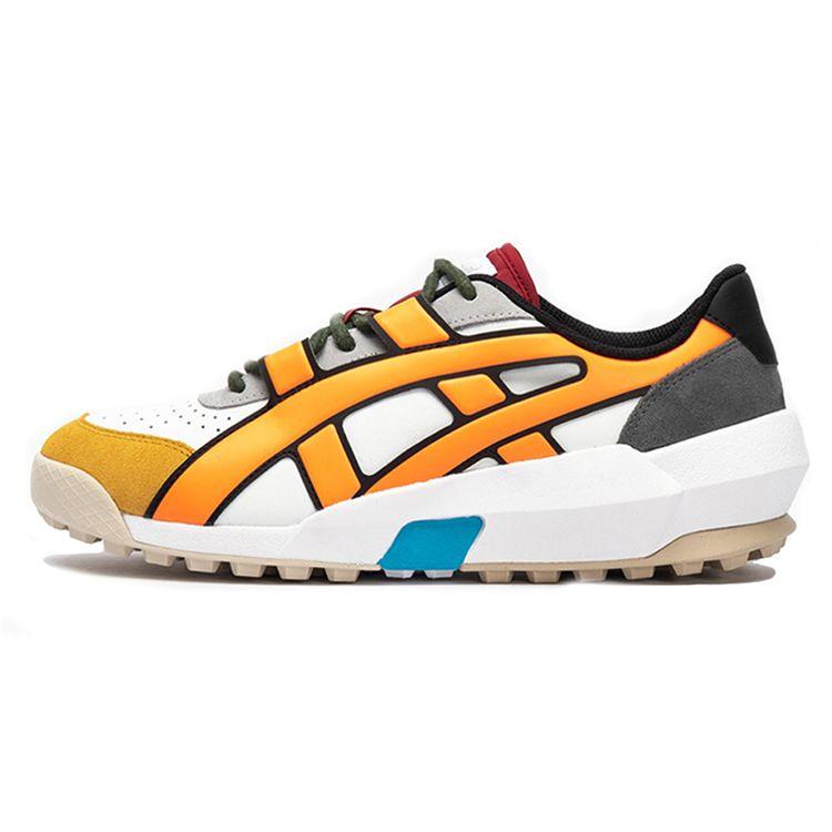 

Кроссовки Onitsuka Tiger с большим логотипом шокирующие оранжевые кроссовки унисекс белые 1183A419-100