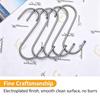 Stainless Steel S Hooks Heavy Duty Multi-Purpose S Shaped Hooks for Kitchen Utensils, Closet Clothes Bathroom Towels Workshop Tools, 3 Sizes Available