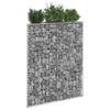VidaXL Raised Bed with Trapezoidal Gabion Planter Gabion Patio Terrace Garden Outdoor Flower Bed Plants Steel 145652