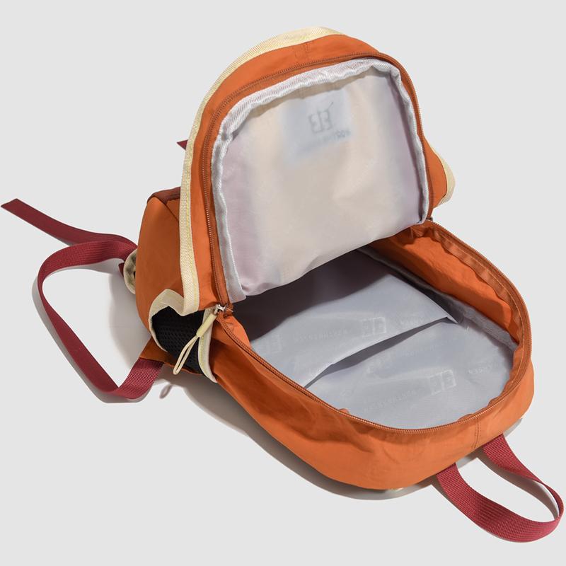 Large Capacity Student Schoolbag Outdoor Unisex Color Contrast Backpack
