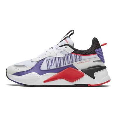 Rs-X Bold Dicke Sohle Bequeme Low-Top Lifestyle-Sneaker Damen-Sneaker Weiß Lila 372715-07