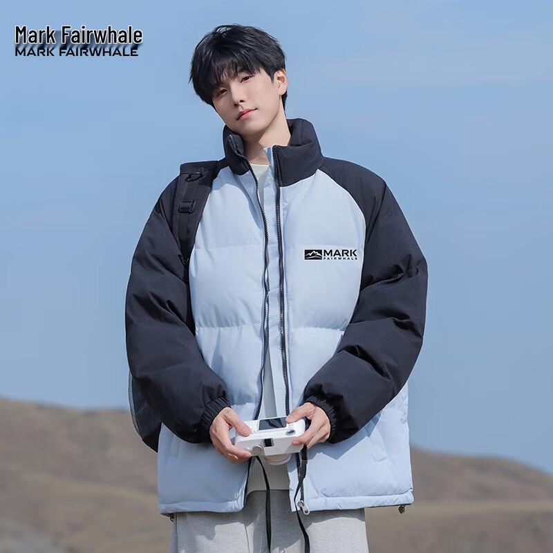 Mark Fairwhale Men's American Style Stand Collar Cotton Jacket