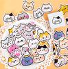 Niedlicher Katzenaufkleber, kreativer Kawaii-Aufkleber mit schwarzem spielendem Kätzchen, schöne Briefpapieraufkleber für dekoratives DIY-Sammelalbum