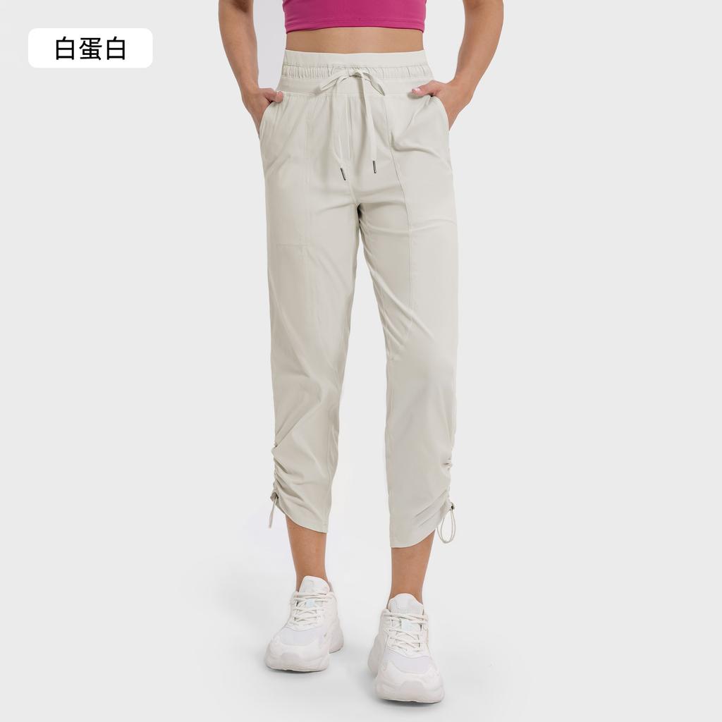 Spring and Summer Casual Sweatpants Women's Ice-feeling Quick-drying Breathable Running Fitness Pants Two Wear Leggings Straight Pants SS