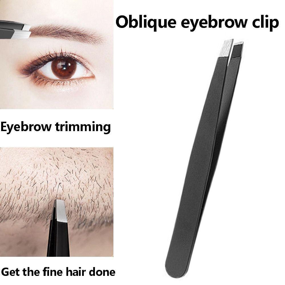 4Pcs/Set Slanted Tip Eyebrow Tweezers Set Ingrown Hair Removal  Facial Hair Removal