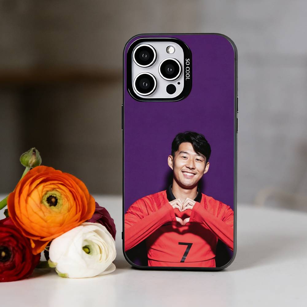 S-Son Heung-min Phone Case For iPhone 17,16,15,14,13,12,11 Plus,Pro Max,XS,Colorful Silver Phone Case Funda Cover