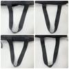 PRADA Tote Bag Handbag Business Tessuto Nylon Black Triangle Logo Plate Auth