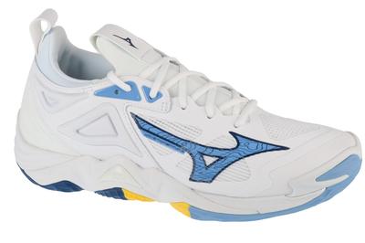 Wave Momentum 3, chaussures de volley-ball unisexes blanches