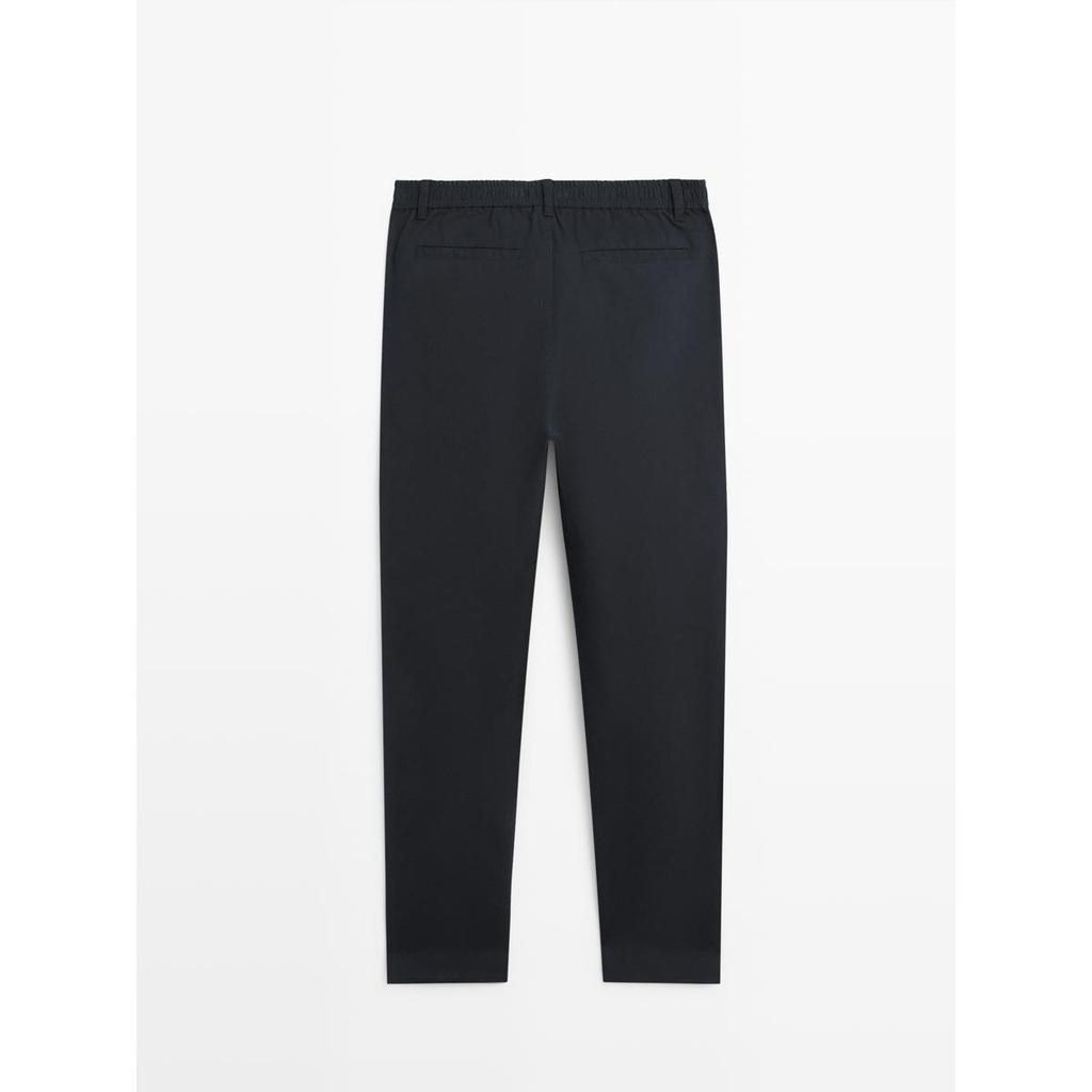 Masimodutti Cotton Blend Jogger Fit Pants