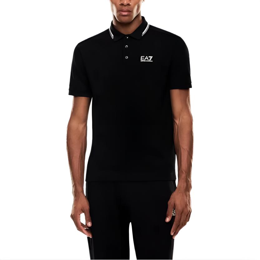 Emporio Armani EA7 SS26 Polo Sportiva Casual a Blocchi di Colore a Manica Corta Uomo top 7M001604-AF13511-UC001