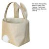 Yousheng Storage Bag Food-Grade Easter Bunny Bucket with Soft Flocked Ears Pom-pom Tail Large Capacity Toy Candy Holder Kids Storage