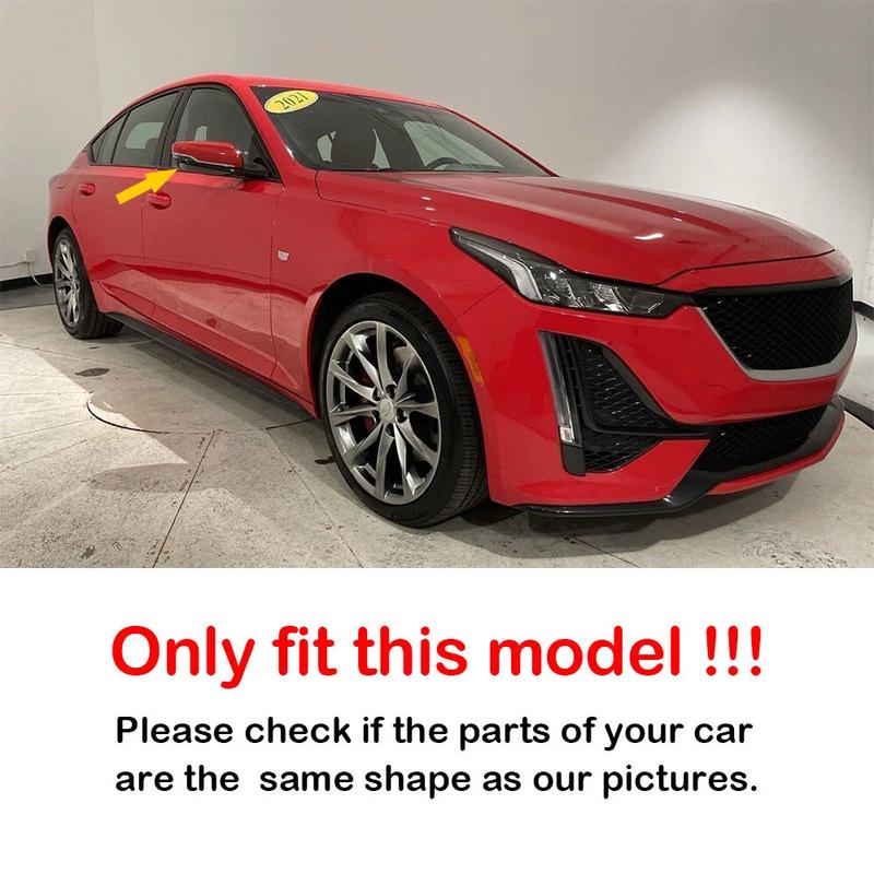 For US Cadillac CT5 CT6 -2024 Car Sticker Rearview Side Mirror Cover Wing Cap Exterior Case Trim Accessories Vehicle Decor