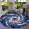 Black hole Round Area Rug,Carpet Rug for Living Room Bedroom Sofa Playroom Decor,Non slip Floor Mat