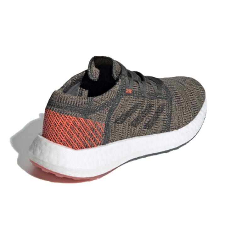 Adidas Pureboost Go J Sports Slip Resistant Low top Kids' Running Shoes Gray Orange White Teenagers F34007