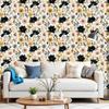 Soft Pastel Florals Wallpaper 22.83"X118" Waterproof Wallpaper for Living Room/Bedroom/Bathroom PVC Wall Sticker