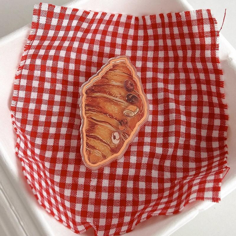 

Bread Fun Swinging Afternoon Tea Mobile Airbag Stand Korean Ins Style Desktop Adhesive Scalable Portable