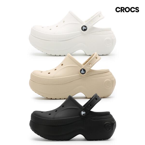 

Клоги-шльопанці Crocs Bella на платформі з високим підбором Виберіть 3 типи 03)21006211S/M6W8250