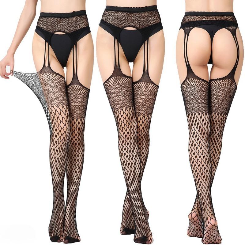 Kvinner Fishnet Garter Belte Lår Høy Sommer Sexy Strømpebukse