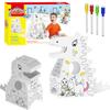 Large Dinosaur Art Set for Coloring Folding Painting Cardboard