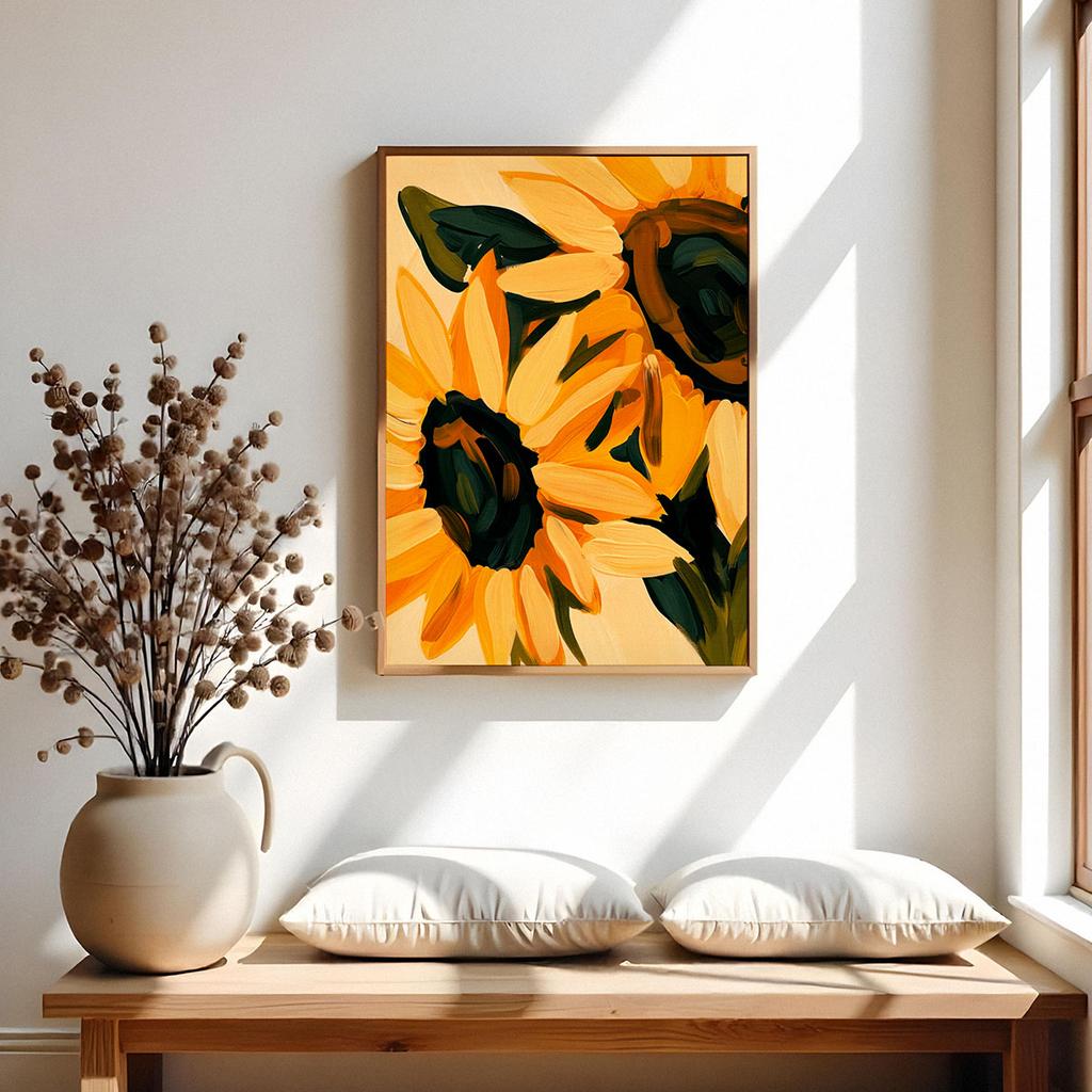 Poster Yellow Flowers Sunflowers