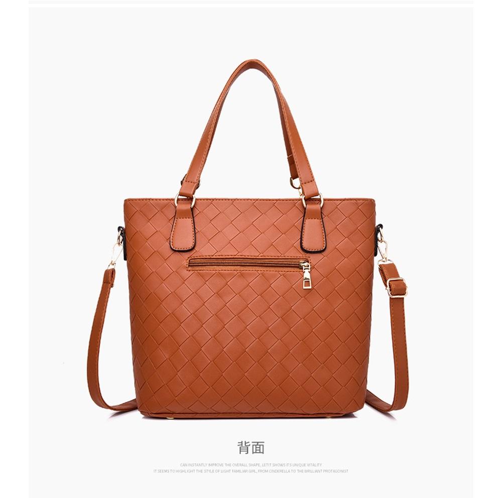 Woven six-piece mother-in-law bag handbag single shoulder crossbody bag women's bag