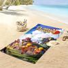 COC poster Print Beach Towel, Large Soft Quick Dry Towel for Beach Camping Swimming