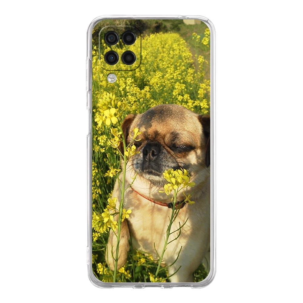 Cute Pug Dog Phone Case For Samsung Galaxy A13 A33 A35 A55 A73 A53 A23 A51 A71 A21S A12 A31 A41 A05s A03S A15 A25 A32 5G Cover