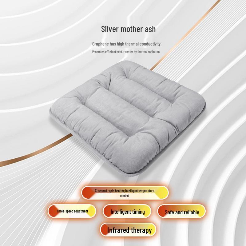 Graphene Heated Seat Cushion for Car & Office - USB-Powered Winter Heating Pad