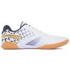 Li Ning Fabric Synthetic Leather Shock Absorbing Non-Slip Wear-Resistant Breathable Low-Top Training Shoes Unisex Sneakers White Black APPS001-1