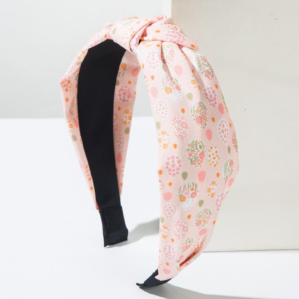 Easter Egg Hairband, Fabric Easter Egg, Rabbit Print, Knotted, Simple and Elegant Headband, Light and Fresh Style