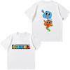La Fantastica Vita di Gumball T-shirt Bambini Ragazzi Ragazze Moda Estiva Top Divertente Stampa di Gumball e Darwin Maglietta Casual a Maniche Corte