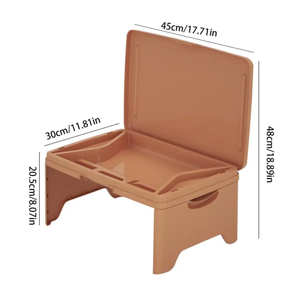 1PC Car mounted small table board, portable, foldable dining table for easy storage, student dormitory space saving table