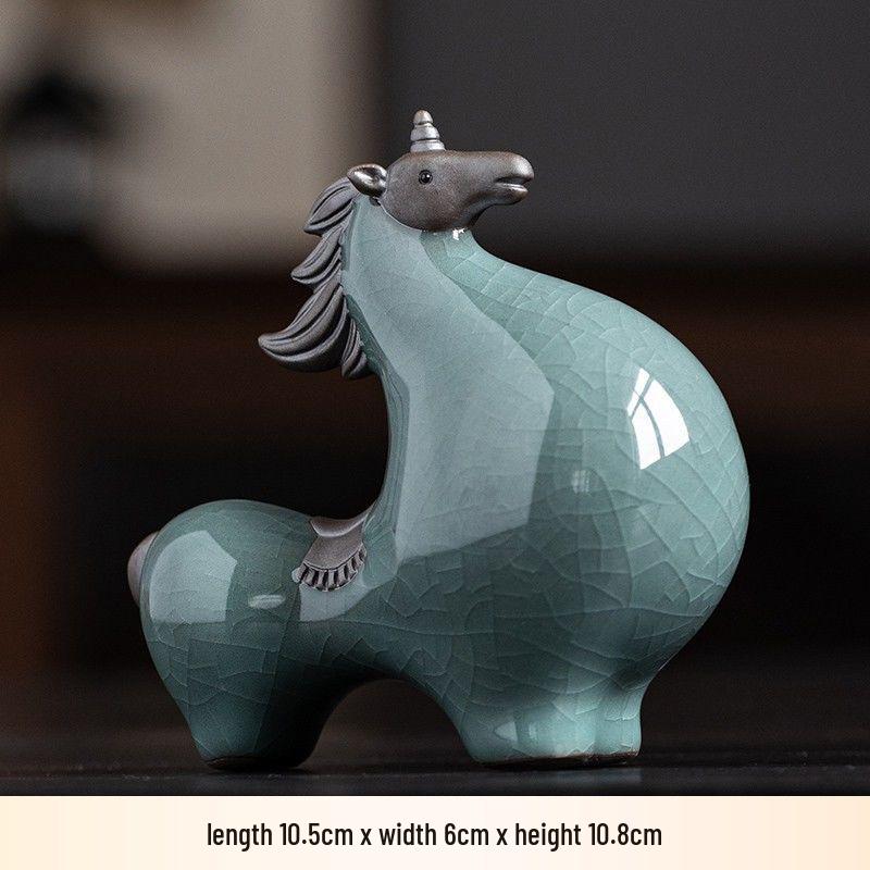 Китайская керамическая фигурка лошади династии Тан для декора дома или офиса