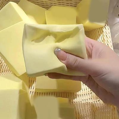 Weiche 3D gelb Dessert Squeeze Party entspannt Squishies klar Simulation Spielzeug Geschenk