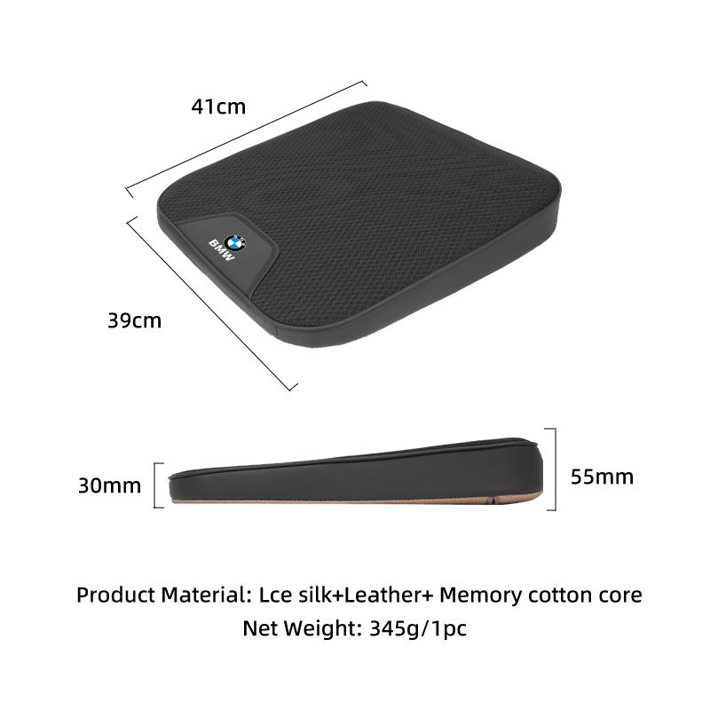 2025 Hot Car Ice Silk Seat Cushion Car Booster Height Increasing Pad Slant Elevating Mat For BMW E46 E90 E60 F30 F10 E39 E36 F20