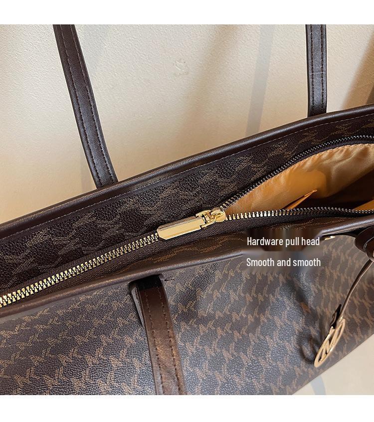 2025 Large Capacity M Letter Autumn/Winter Tote: Versatile European & American Shoulder Handbag