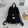 Schoolbag outdoor hiking wind drawstring bundle mouth color matching leisure outing lightweight backpack high value badminton racket bag women
