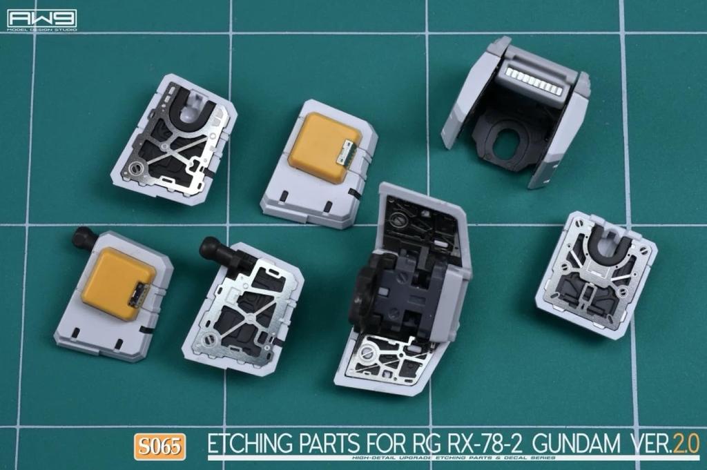 RG 1/144 RX-78-2 Gundam Ver.2.0 Custom Detail Up Kit with High-Quality Metal Parts and Water-Transfer Decals