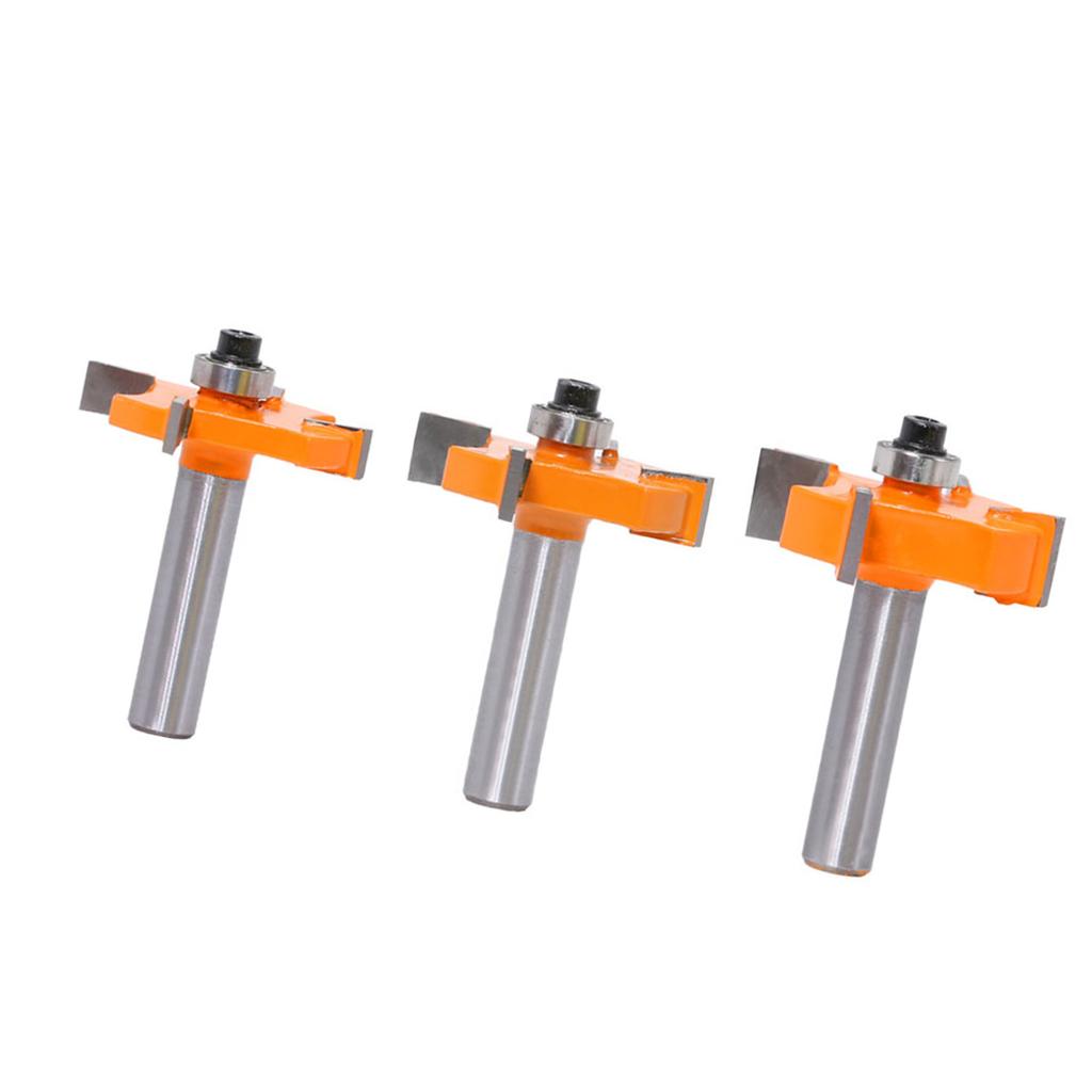 High Quality Router Bit Set for Wood Joinery 8mm Shank with Long Time Ball Bearing High Accuracy Milling Cutter