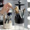 Automatic Lifting Makeup Brushes Holder Dustproof Makeup Brush Holder Desktop Makeup Tools Lipstick Eyebrow Pen Holder Container